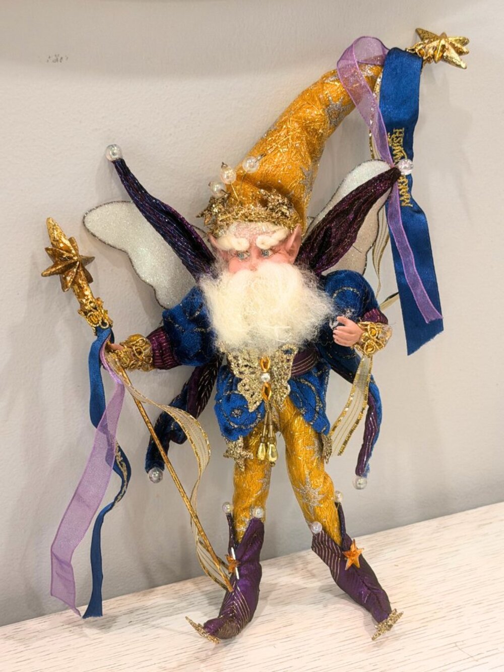 Mark Roberts Make a Wish Fairy Limited Edition Christmas Jester Elf Ornament